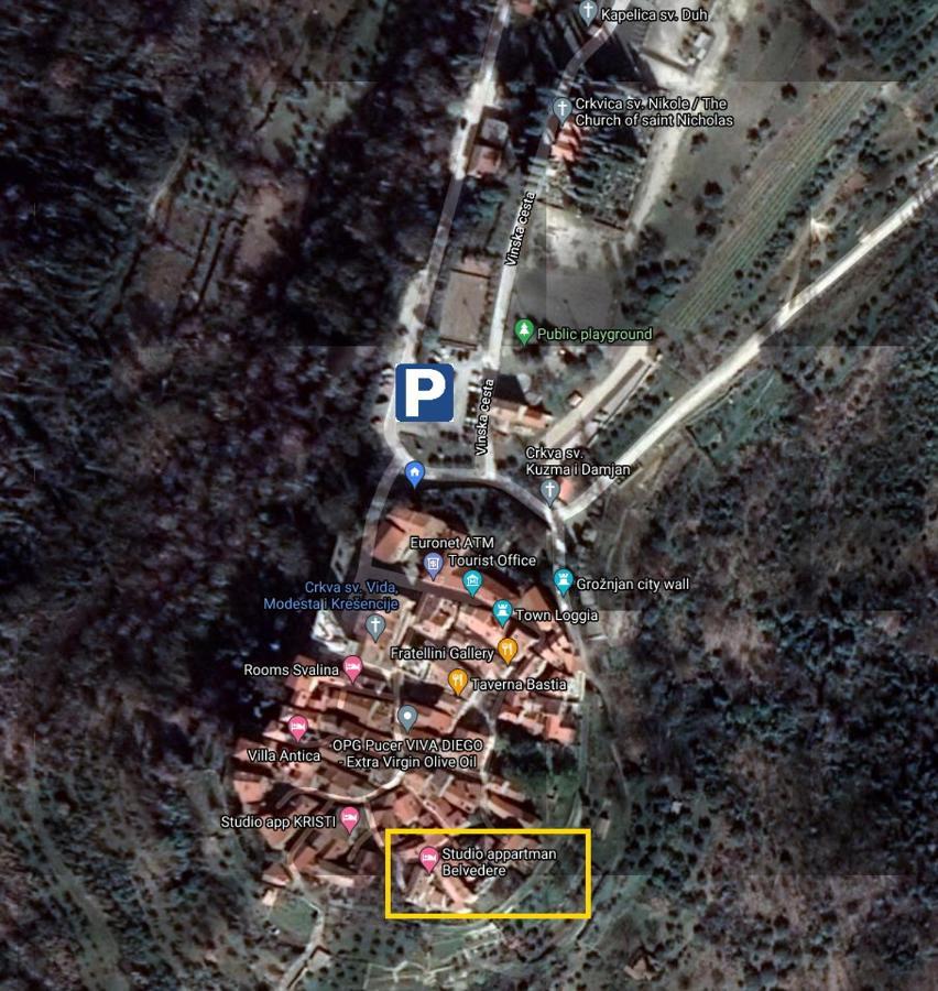 Studio Apartment Belvedere Grožnjan Εξωτερικό φωτογραφία
